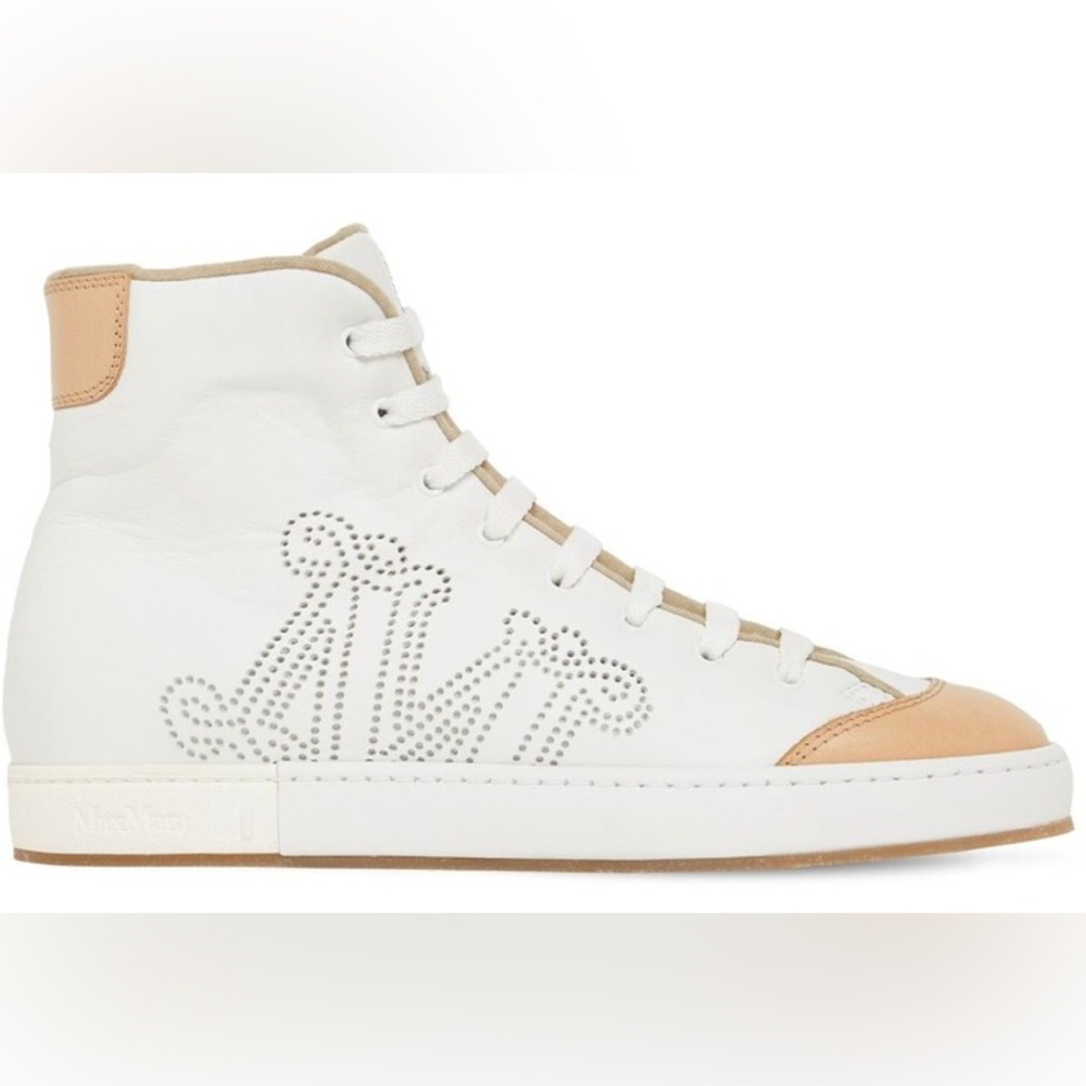 MaxMara Tabei leather high-top sneakers 39.5 - Picture 2 of 8